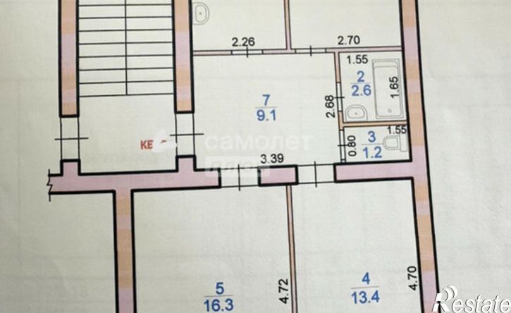 3-комн квартира ул 8 Марта, 62,  д. 62