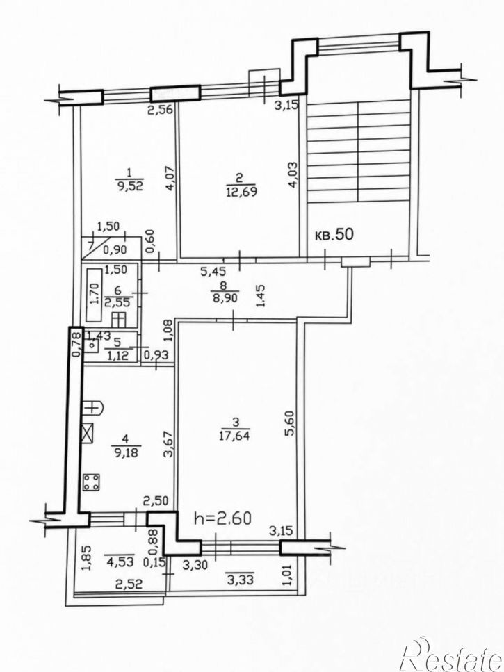 3-комн квартира мкр 6, 5,  д. 5